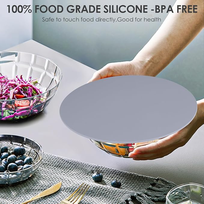 4 Pack 12 Inch Multi-Purpose Silicone Mat, As Drying Mat, Microwave Mat