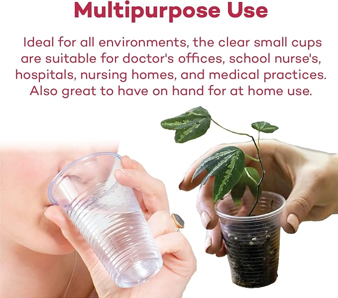 Dealmed 9 oz Disposable Plastic Cups