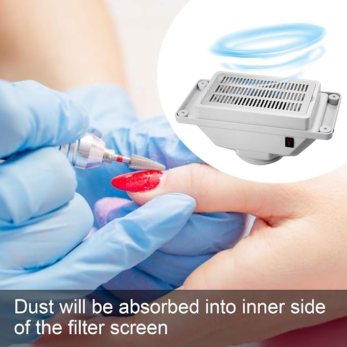 Nail Dust Collector Filter Stainless Steel Replacement Accessory