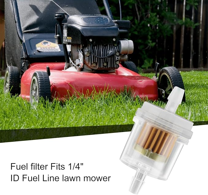 12pcs 1/4 Inch Gas Inline Fuel Filter Compatible