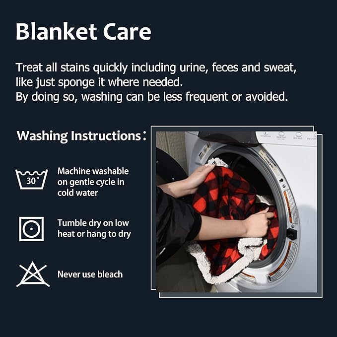 Waterproof Dog Blanket,Premium Pet Puppy Cat Soft Fleece Sherpa Throws Blanket Cushion Mat for Car Seat Furniture Protector Cover Small 50" x 30" by Pawsse Plaid Red