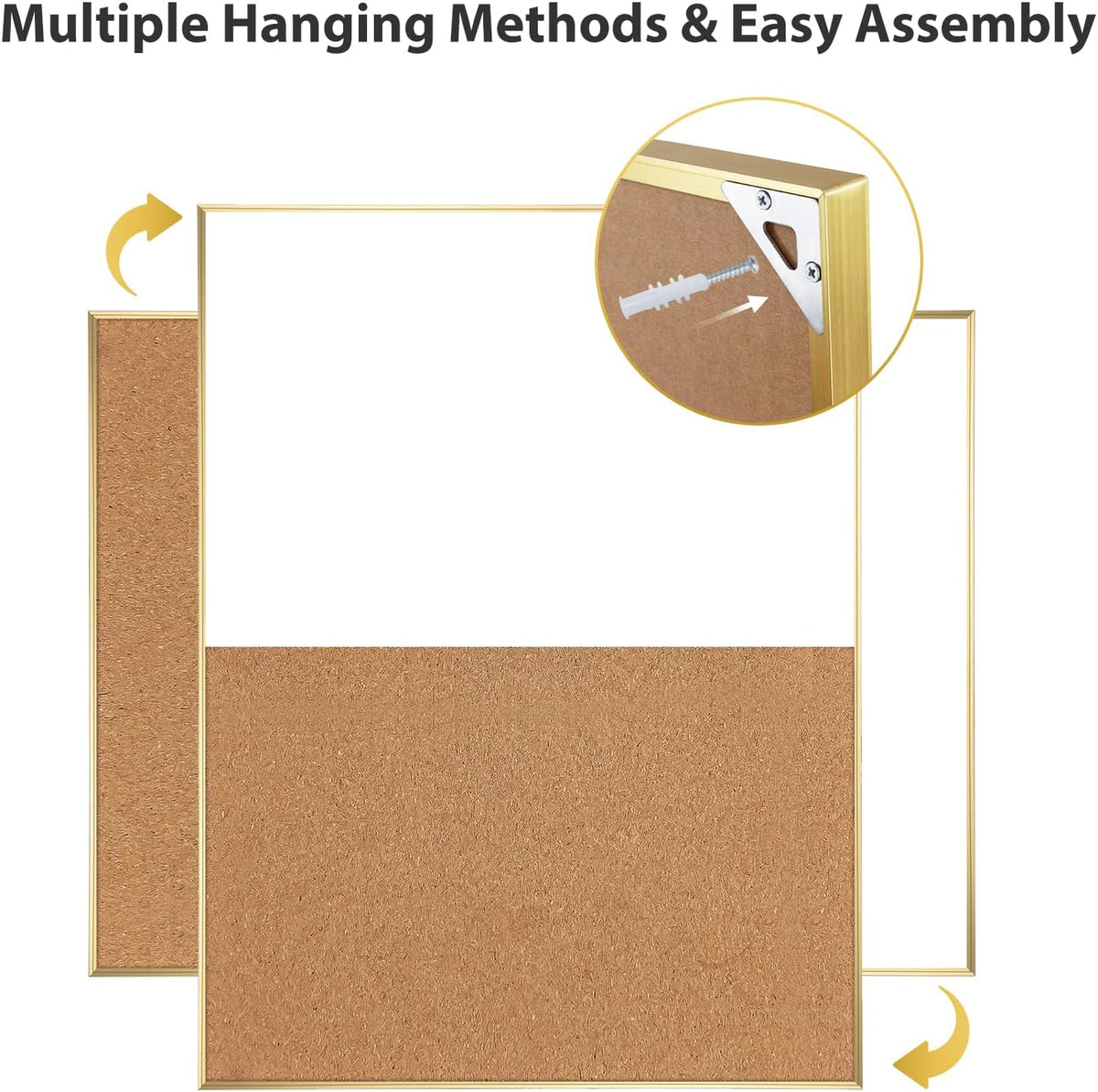 ARCOBIS Cork Board White Board Combo