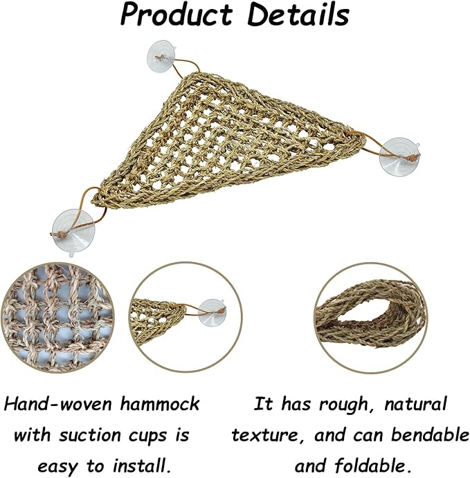 Hamiledyi Bearded Dragon Tank Accessories, Extra Large Reptile Hideout Wooden Bridge Ladder Habitat Decor Climbing Toys Stairs for Iguana Tortoise Lizard Gecko Snake Chameleon