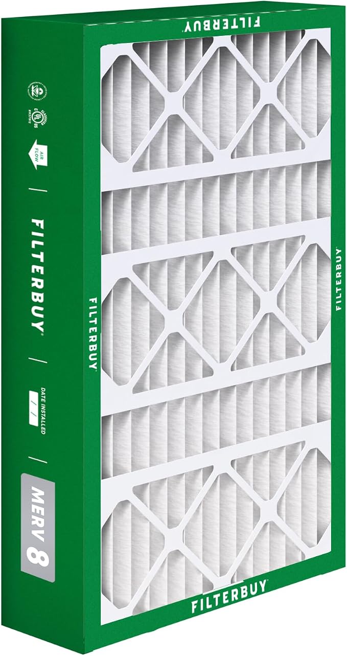 Filterbuy 15.75x27.63x3.50 Air Filter MERV 8 Essential Dust & Allergy Defense