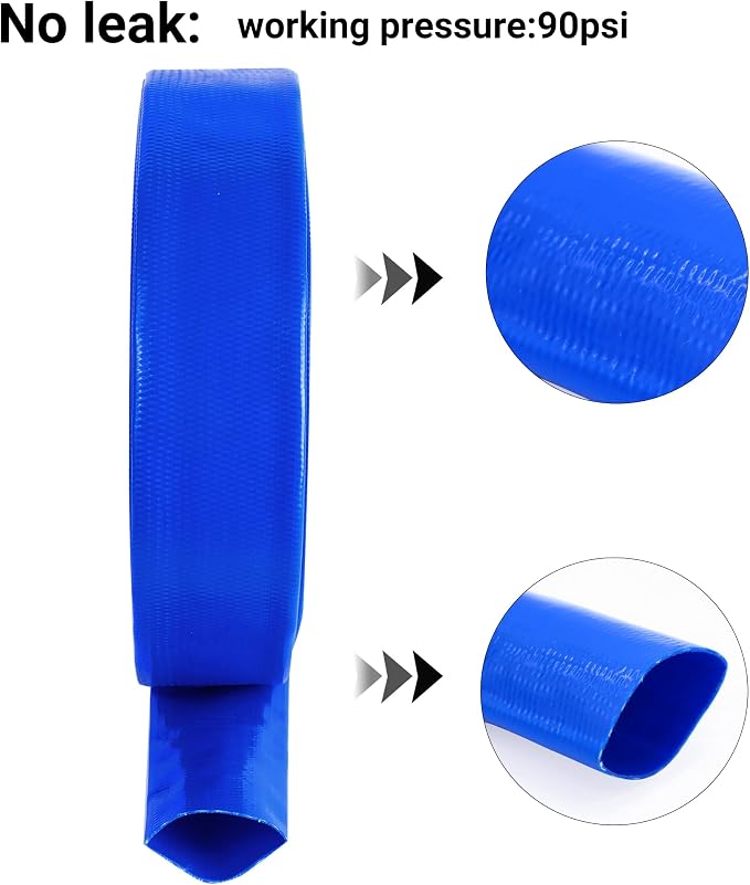 1-1/2" x 25 FT Pool Backwash Hose,