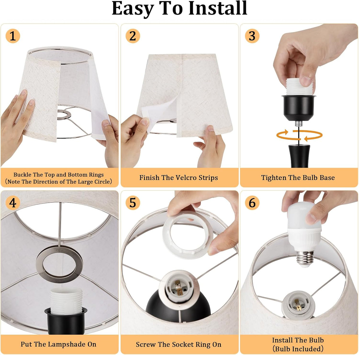 16.1" Touch Table Lamp for Nightstand, Dimmable Small Bedroom Lamp Set of 2