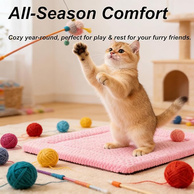 Dog Bed Mat - Reversible Dog Crate Bed Mats, Soft & Breathable Kennel Pad, Durable Crate Bed for Small Medium Large Dogs & Cats