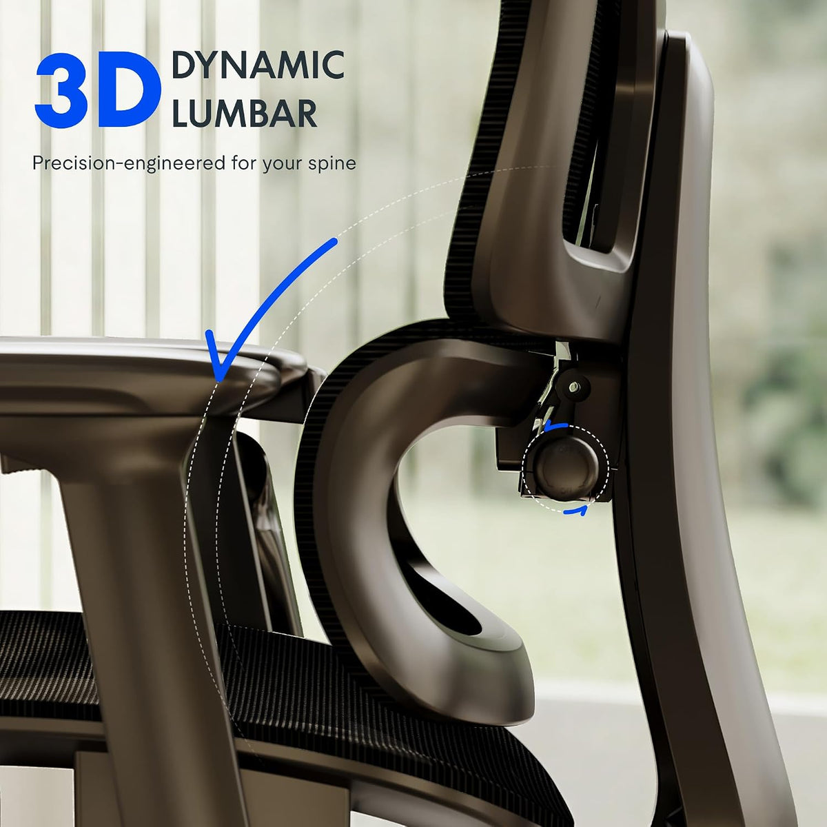 FLEXISPOT ErgoX Premium Ergonomic Office Chair Blue-FT