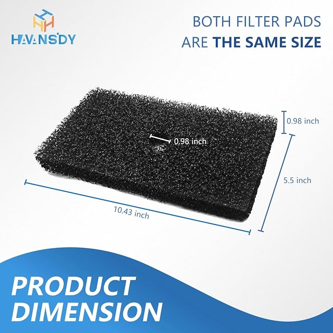 4 Sets Replacement Pond Filter Pads