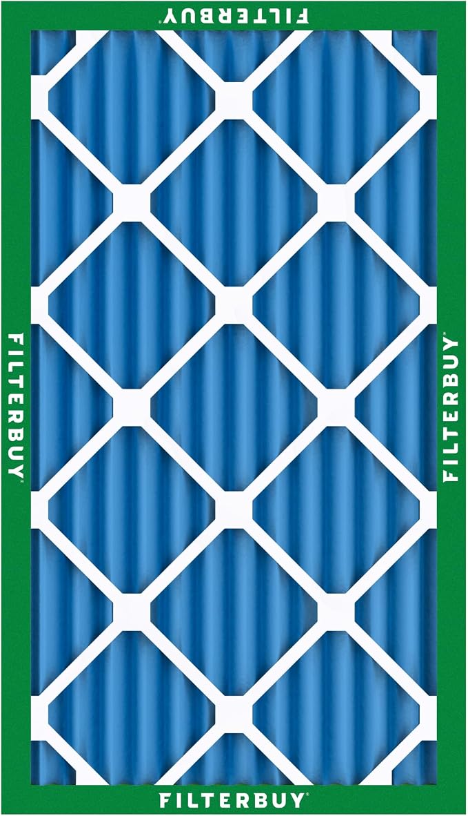 Filterbuy 14x25x2 Air Filter MERV 13 Optimal Smoke & Allergy Defense,