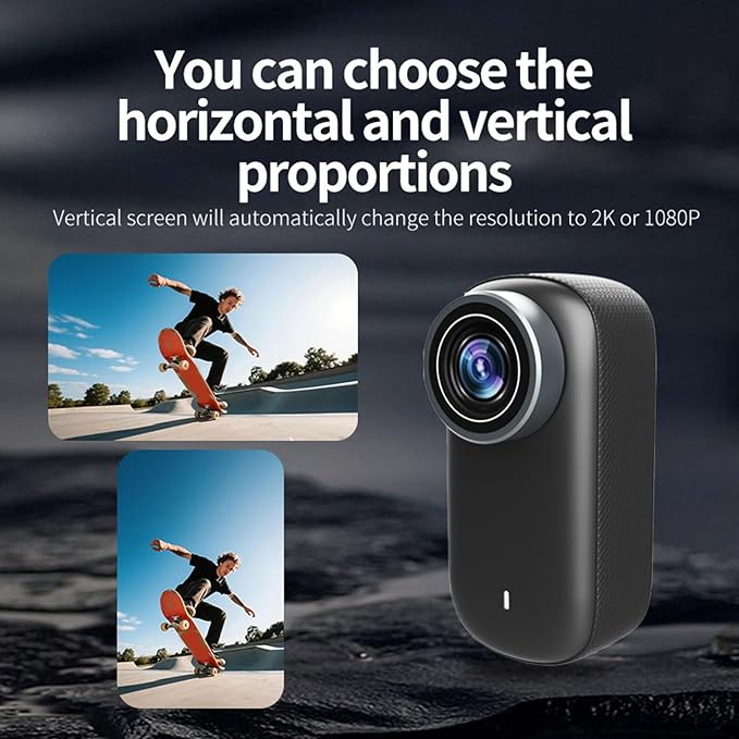 Wearable Camera, 4K Resolution 8MP WiFi Water Proof with Magnetic, for Pet Lovers Sports Travel Diving Fishing Surfing