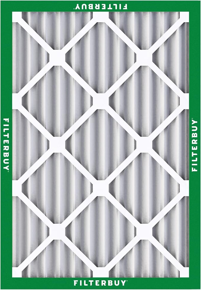Filterbuy 17x22x2 Air Filter MERV 8 Essential Dust & Allergy Defense,