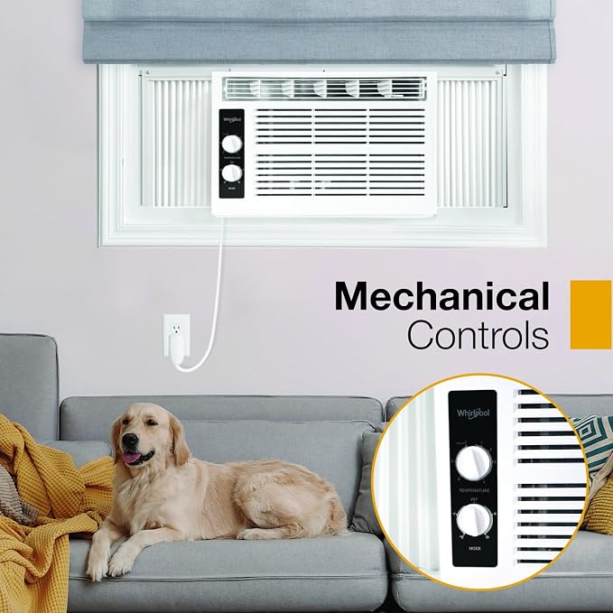 Whirlpool 5, 000 BTU 115V Window Air Conditioner & Dehumidifier