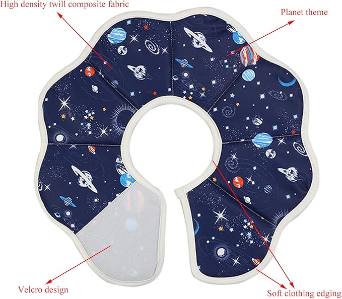 Soft Cat Cone, Adjustable Recovery Collar After Surgery to Prevent Licking Wound, Protective Cat Neck Cone, Comfortable Pet Elizabethan Collar for Cats Kittens and Puppies (Medium)