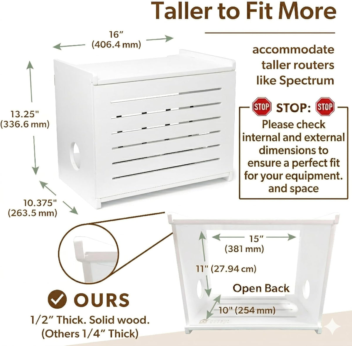 WiFi Router Storage Cabinet Router Box Hider WiFi Box Hider Shelf Cover