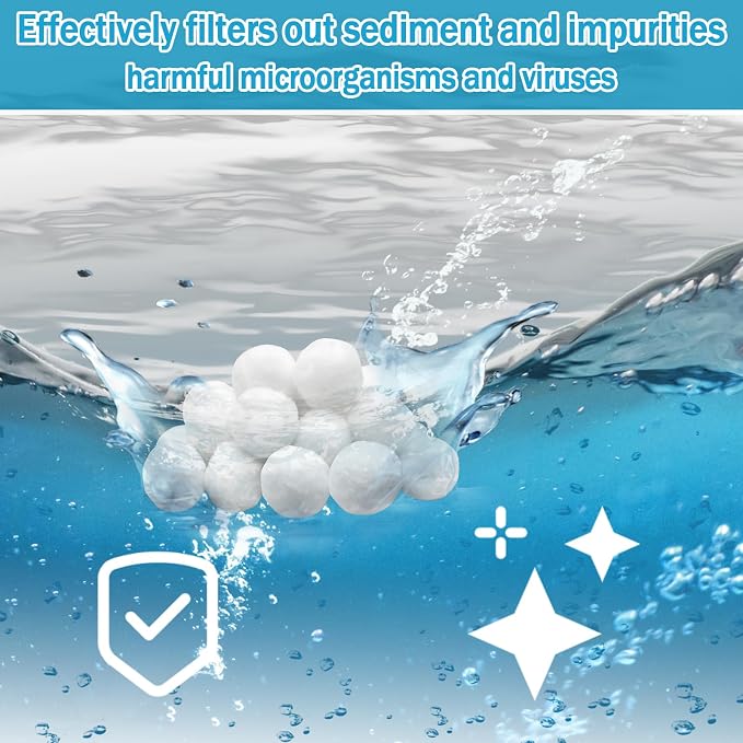 ZeeDix 3.2 lbs Pool Filter Balls