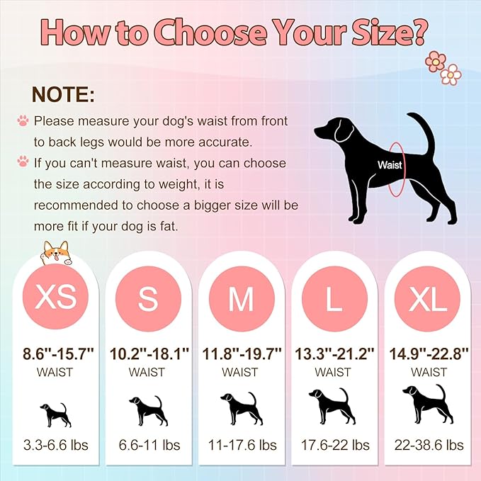 Ambreview Disposable Dog Diapers Female, Just Pull It Up, Doggie Diapers for Female Dogs, Strong Absorbency | Leak Proof, for Dogs in Heat | Elderly | Disabled, XS 100 PCS