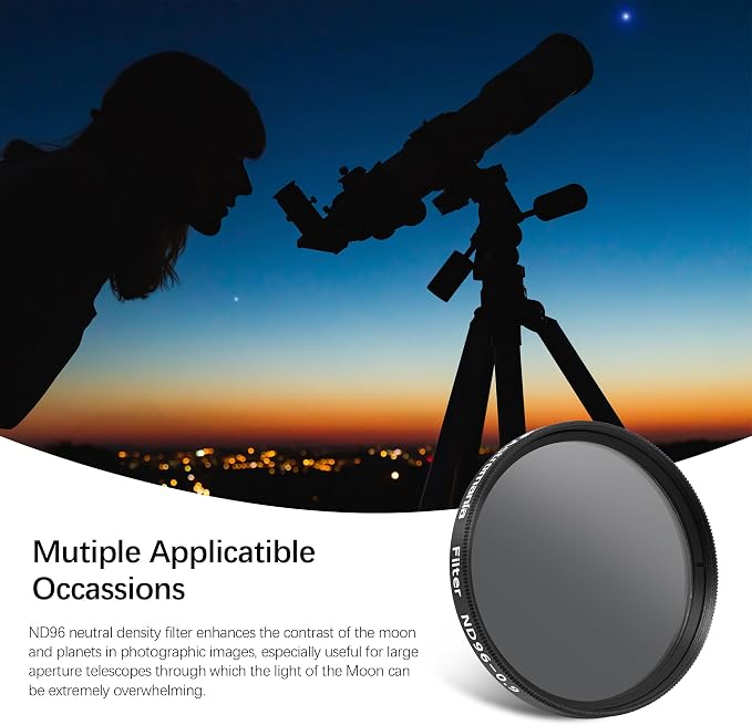 Astromania Telescope Moon Filter 2 inch, Neutral Density Telescope Filter