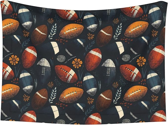 Waterproof Dog Blanket Soft Pet Blanket for Puppy Cat, Fleece Cat Throw Blankets for Furniture Bed Couch Sofa Reversible - Football