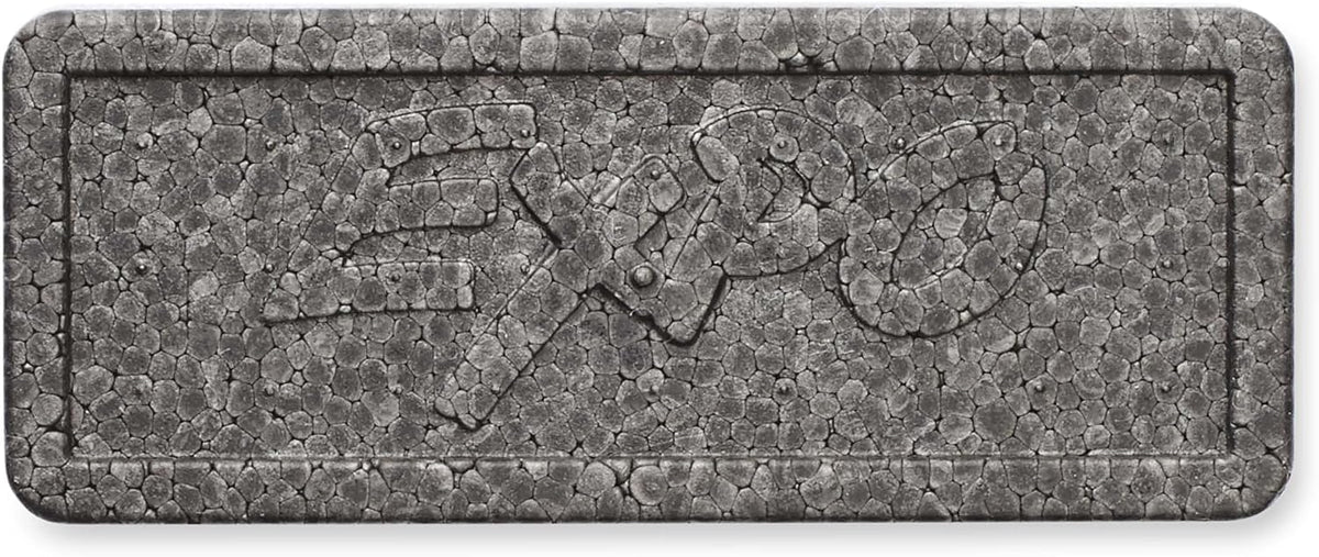 EXPO Soft Pile Dry Block Eraser, 5-1/8 x 1-1/2 Inches, Ideal for Whiteboards, Pack of 12