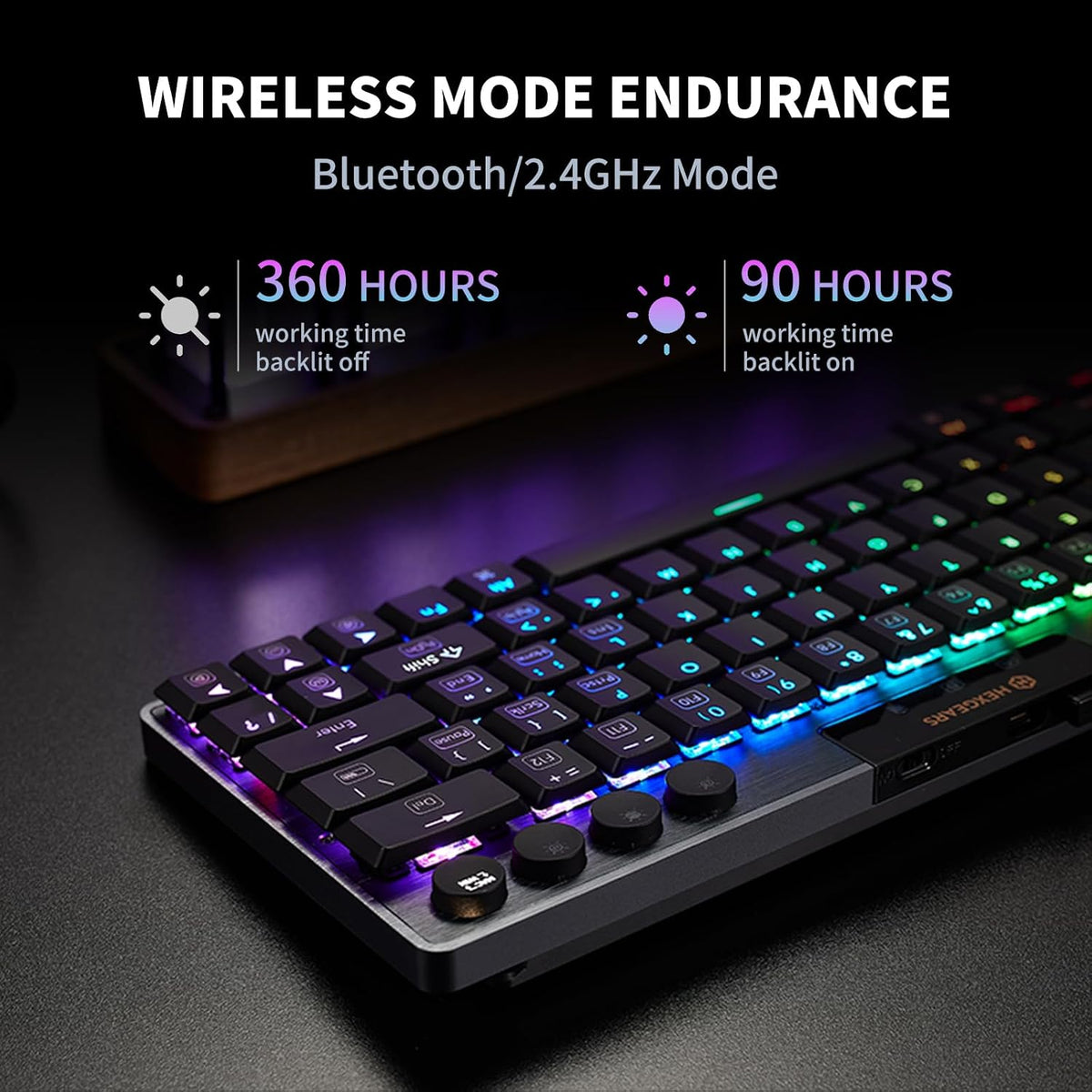 Hexgears A1 Low Profile Wireless Mechanical Keyboard - Tactile