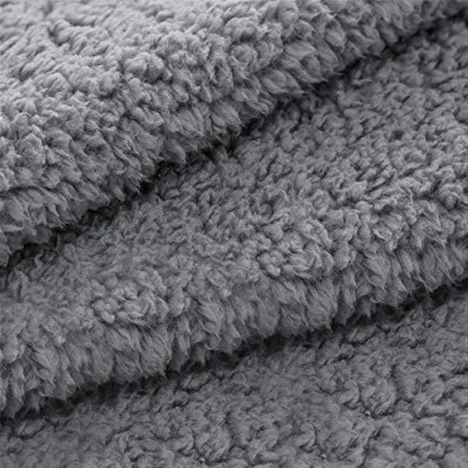 Pet Blankets for Couch Sofa Bed Dog Blankets Reversible Cat Blanket Soft Furniture Protector Cover for Small Medium Large Dogs Cats, Grey, 24 x 31 inches