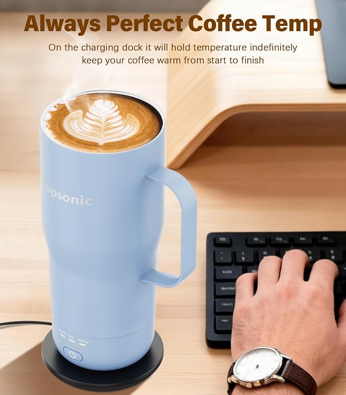 Supsonic Heated Coffee Mug, 20oz Electric Temperature Control Cup | Keeps
