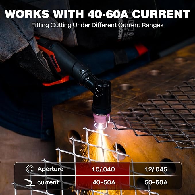 ARCCAPTAIN AG-60 Plasma Cutter Torch Consumables, CUT55 PROLUX, CUT 55PILOTARC
