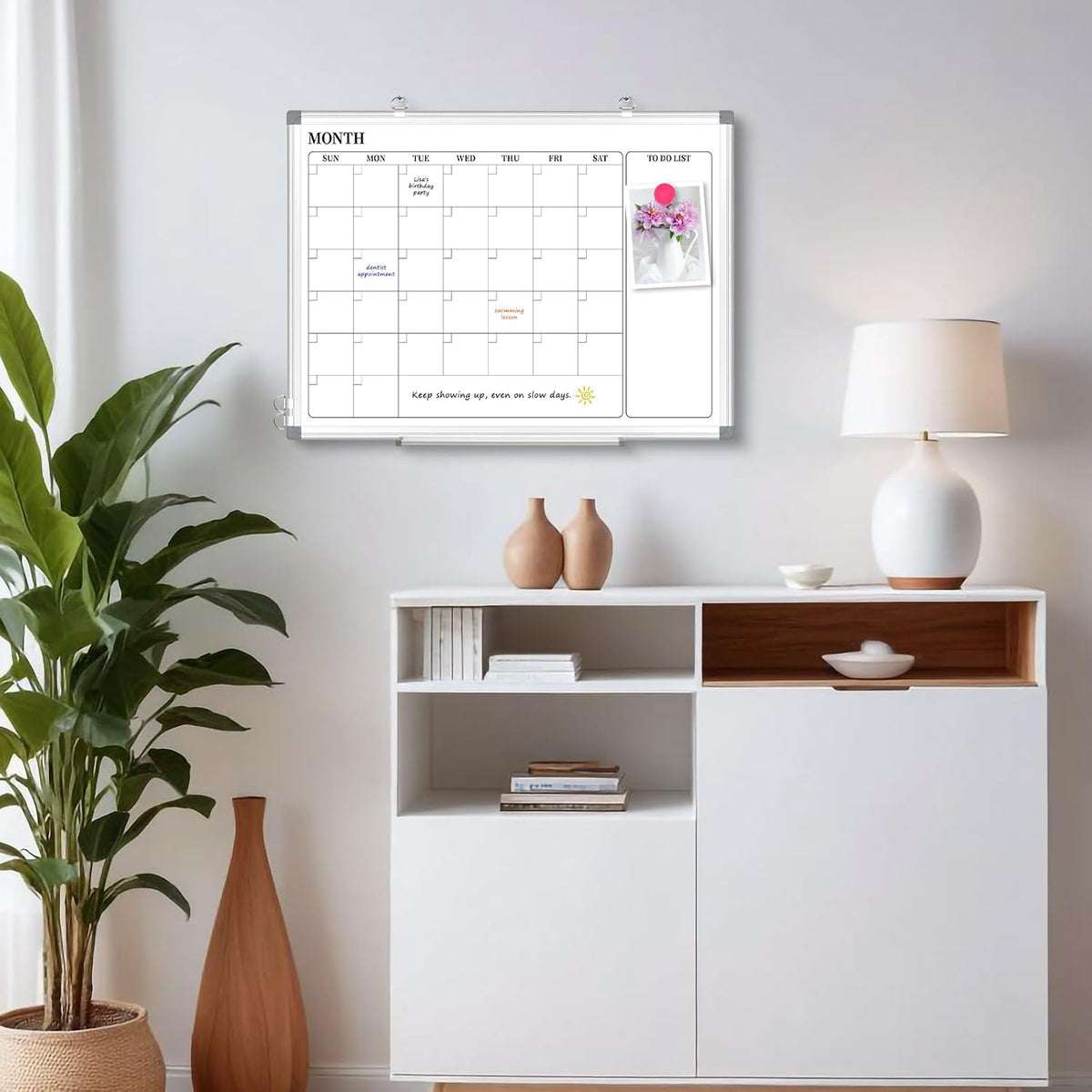 DOLLAR BOSS Dry Erase Whiteboard for Wall, 36x24 in, Magnetic, Double-Sided