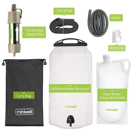 Miniwell Filter Straw Water Purification System
