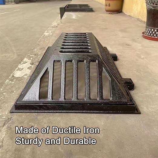 Manhole Cover and Frame Ductile Iron, Heavy Duty Drain Grate, One-Piece Design