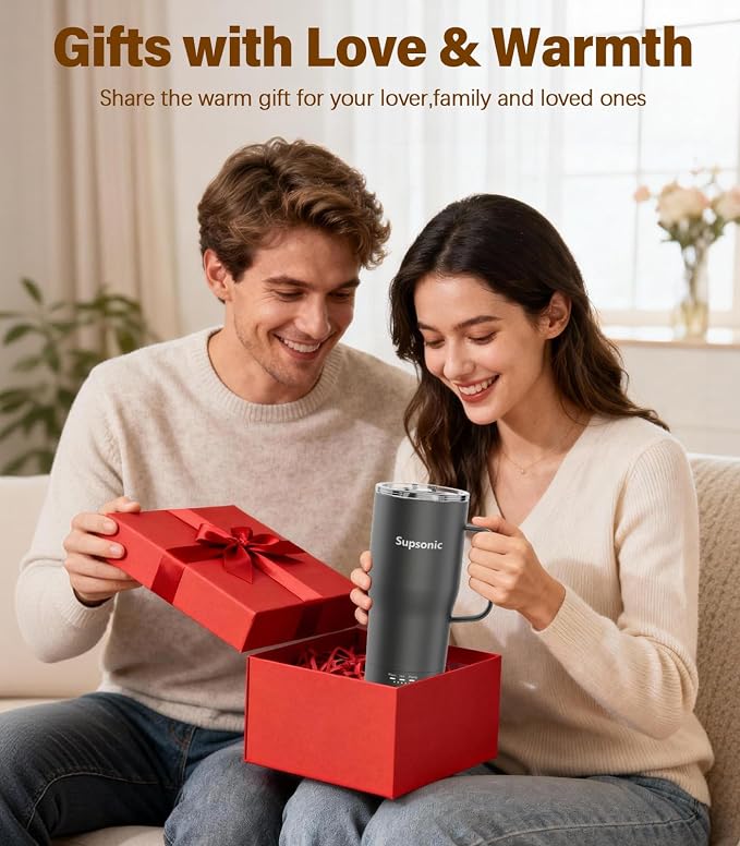 Supsonic Heated Coffee Mug, 20oz Electric Temperature Control Cup | Keeps