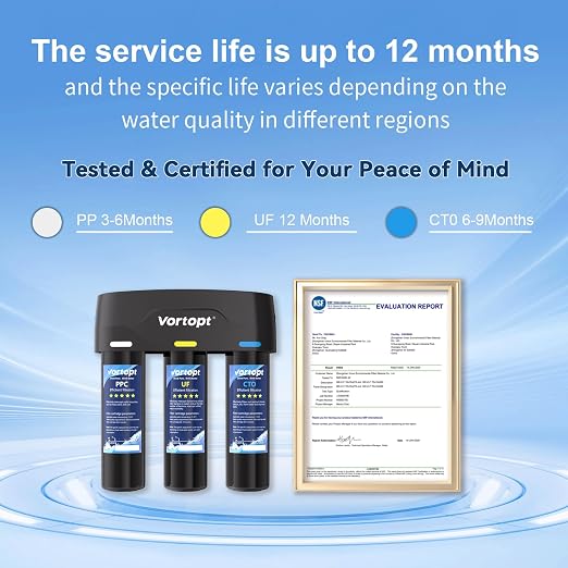 Vortopt Under Sink Water Filter,