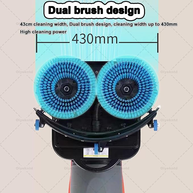 Commercial Floor Scrubber Machine Lightweight Electric Floor Cleaner