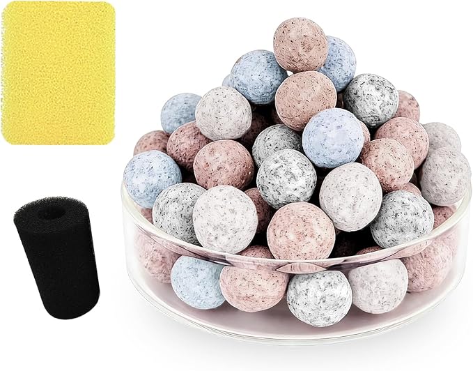 Wonderfactory 2 Pack G1 Filter Media Replacement, Sponge Ceramic Rings Bio