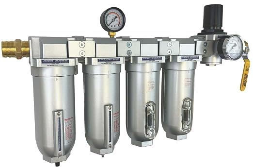 1/2" NPT Industrial Moisture Removing Particulate Filter and Oil Removing