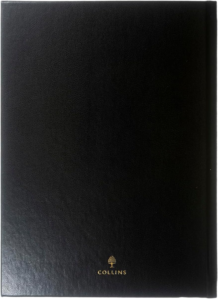 Collins - Classic - Manager 2026 12 Month Calendar Year Planner, Week-To-View with Appointments Diary - Black (1210V.99-26)