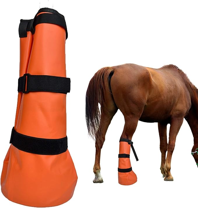 yeezo Hoof Soaking Boot Horse Soaker Hooves Treatment Bag with EVA Pad 1 Pair