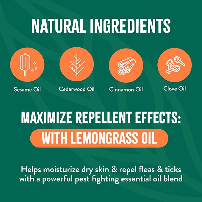 TropiClean Max Strength Flea and Tick Shampoo Treatment for Dogs, Powerful & Natural Defense, Prevention for Large & Small Dogs, Made in USA, 1GAL