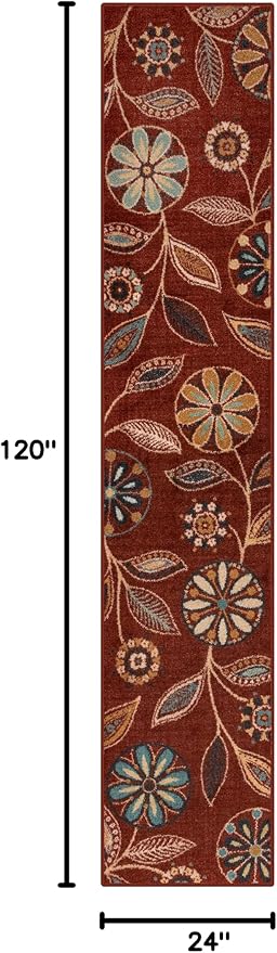 Maples Rugs Reggie Floral Runner Rug