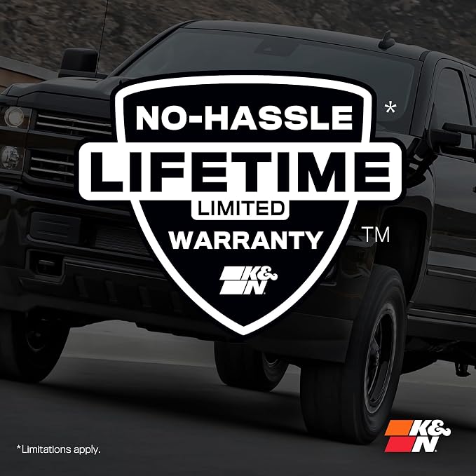K&N Performance Diesel High-Flow Lifetime Engine Air Filter: Increase Power &