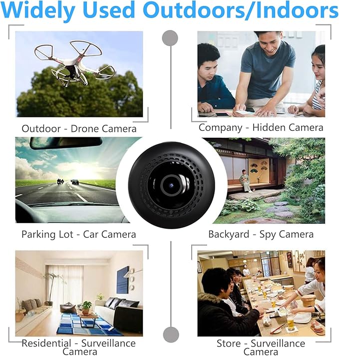 4K Security Cam with Night Vision and Built-in Battery Camera, Home/Office Camera Wireless Technology for Phone App Monitor GTYT (QW16Q2)
