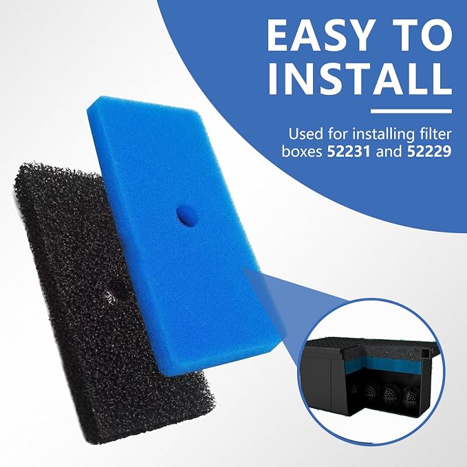 2 Sets Replacement Pond Filter Pads