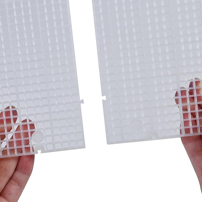 ALEGI Aquarium Grid Isolate Board Divider Fish Tank Bottom Black Filter Tray Plastic Crate (8pcs)