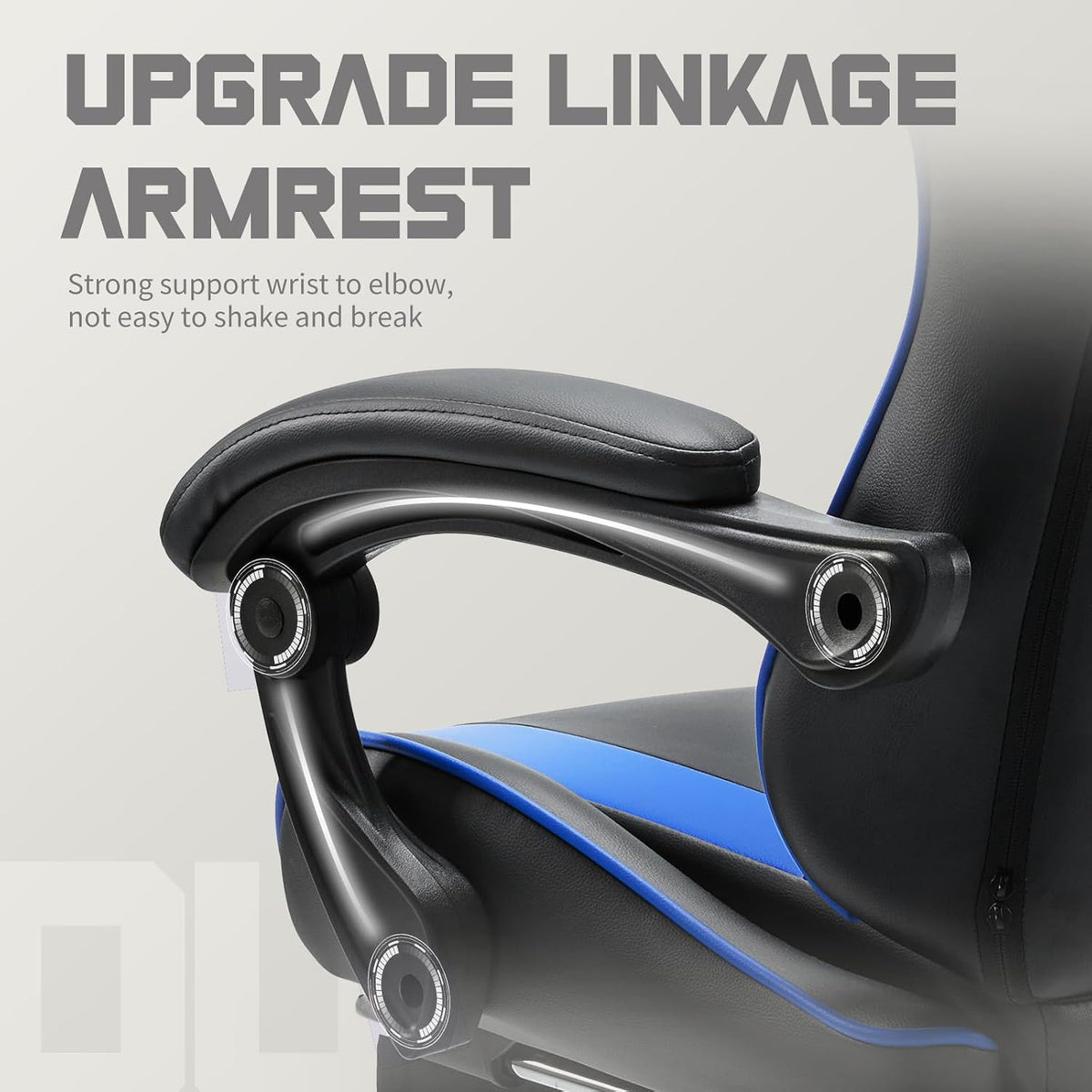 DUMOS Ergonomic Gaming Chair with Footrest, Home Office Desk Chair