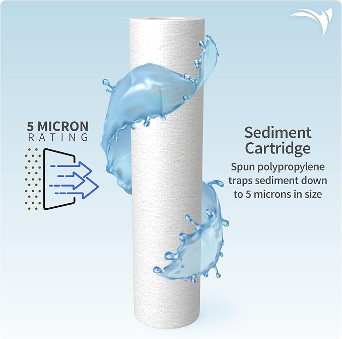 AquaticLife 10-Inch Sediment Water Filter Replacement Cartridges Kit