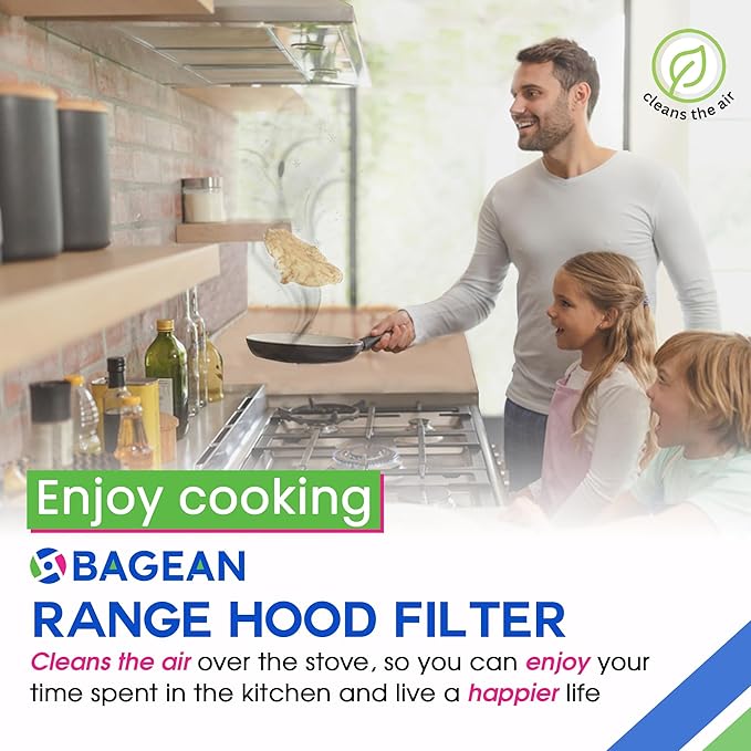 Bagean Stove Hood Vent Filter 11.8" x 17.35" BPS1FA36 Compatible