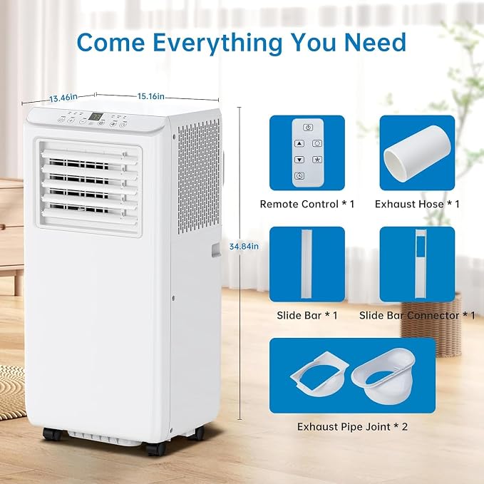 8000 BTUs Portable Air Conditioner