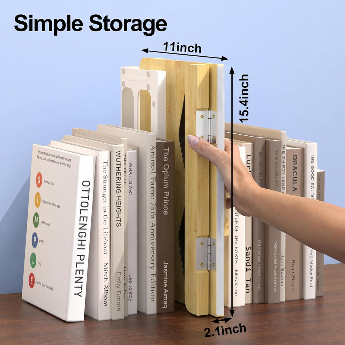 Boyanda Book Stand for Reading – Adjustable & Foldable Book Holder with High CRI 90+ No-Flicker, Eye-Caring LED Light | Anti-Blue Light & Anti-Glare | Hands-Free for Textbooks, Bibles, and Study