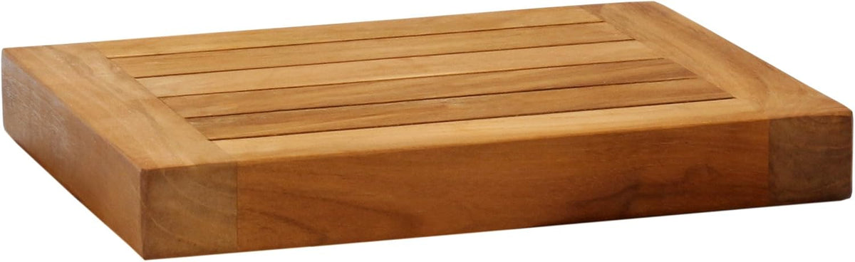 AquaTeak 12" Moa Floating Teak Wall Shelf